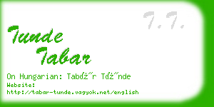 tunde tabar business card